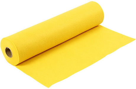 Feutre de loisir Creativ company, l: 45 cm, épaisseur 1,5-2 mm, 180-200 g, jaune, 5 m 1 rouleau
