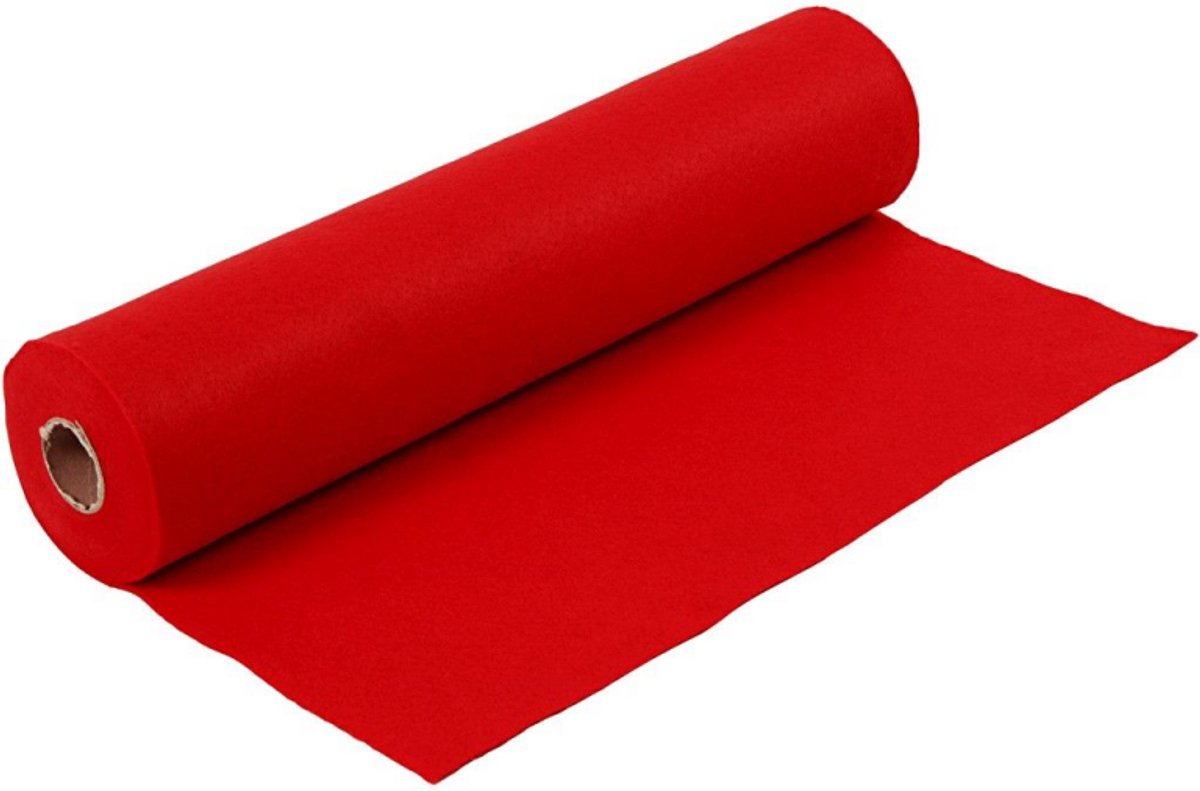 Creativ company cc hobby feutre en rouleau 5m rouge