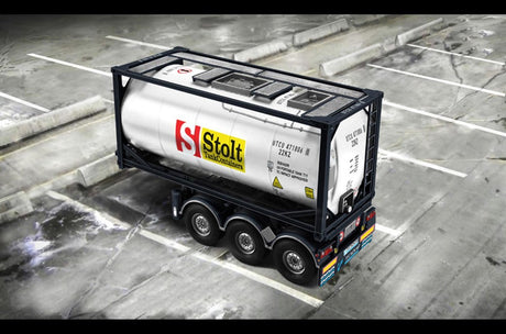 Kit de construction de camions Italeri - Remorque Technokar 3929 avec conteneur-citerne de 20 pieds en plastique - 1:24 - Construction de modèles