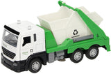 Camion avec son lumineux de conteneur à déchets