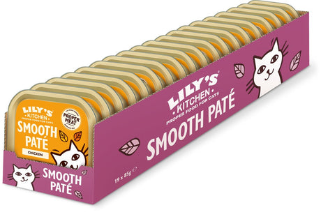 Lily's Kitchen - nourriture pour chat - nourriture humide - pâté de poulet onctueux - 19 x 85 g