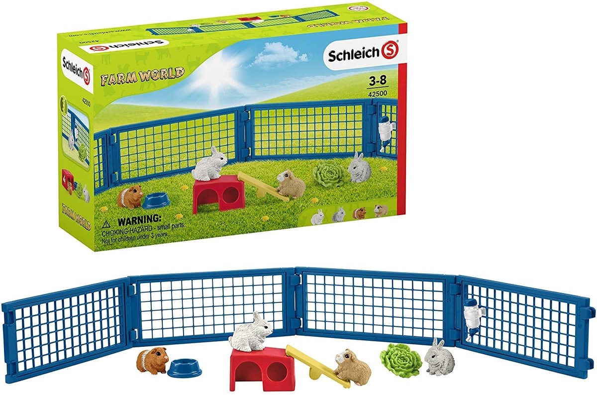 Schleich 42500 Clapier pour lapins et cochons d'Inde