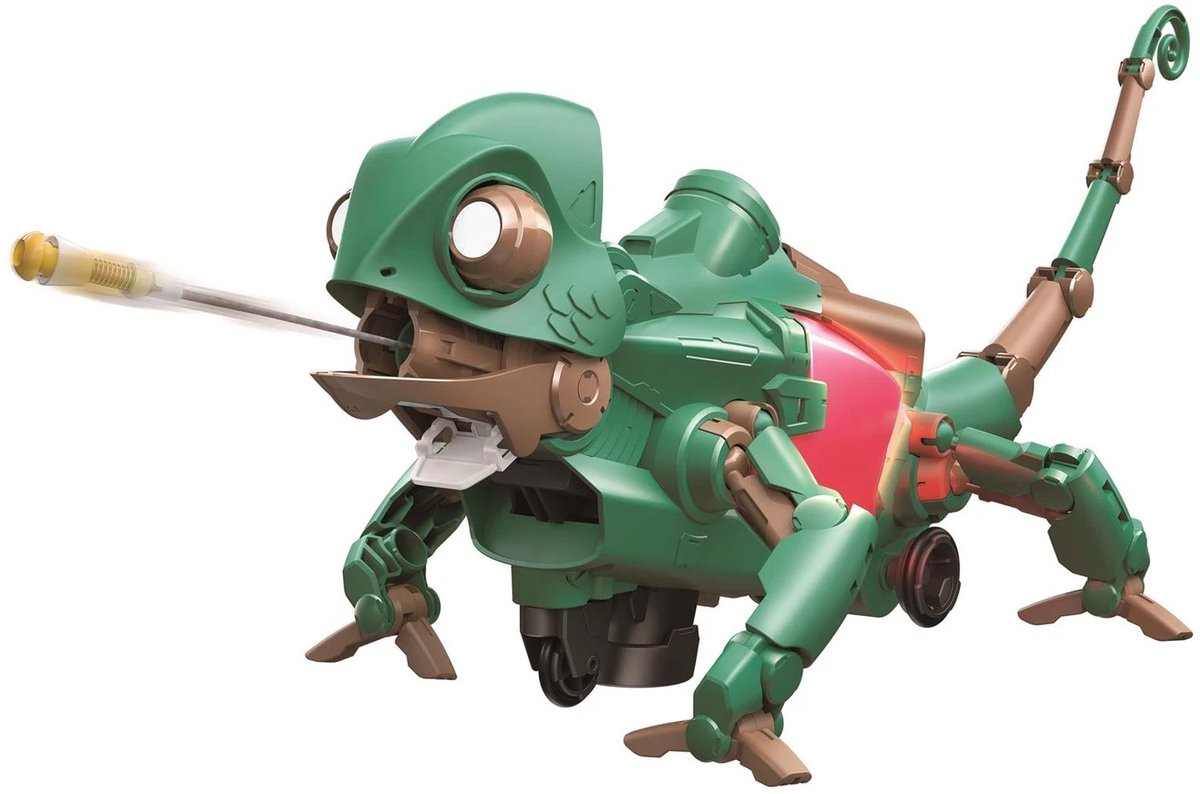 Construire et créer construire créer hydraulique le caméléon – kit d'expérimentation – réagit aux couleurs – favorise le codage – jeu de construction – kit de construction robot