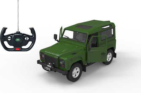 Rastar RC Land Rover Defender 19 cm échelle 1:14 vert