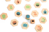 Bs Toys jeu de recherche d'animaux en bois, 20 pcs.