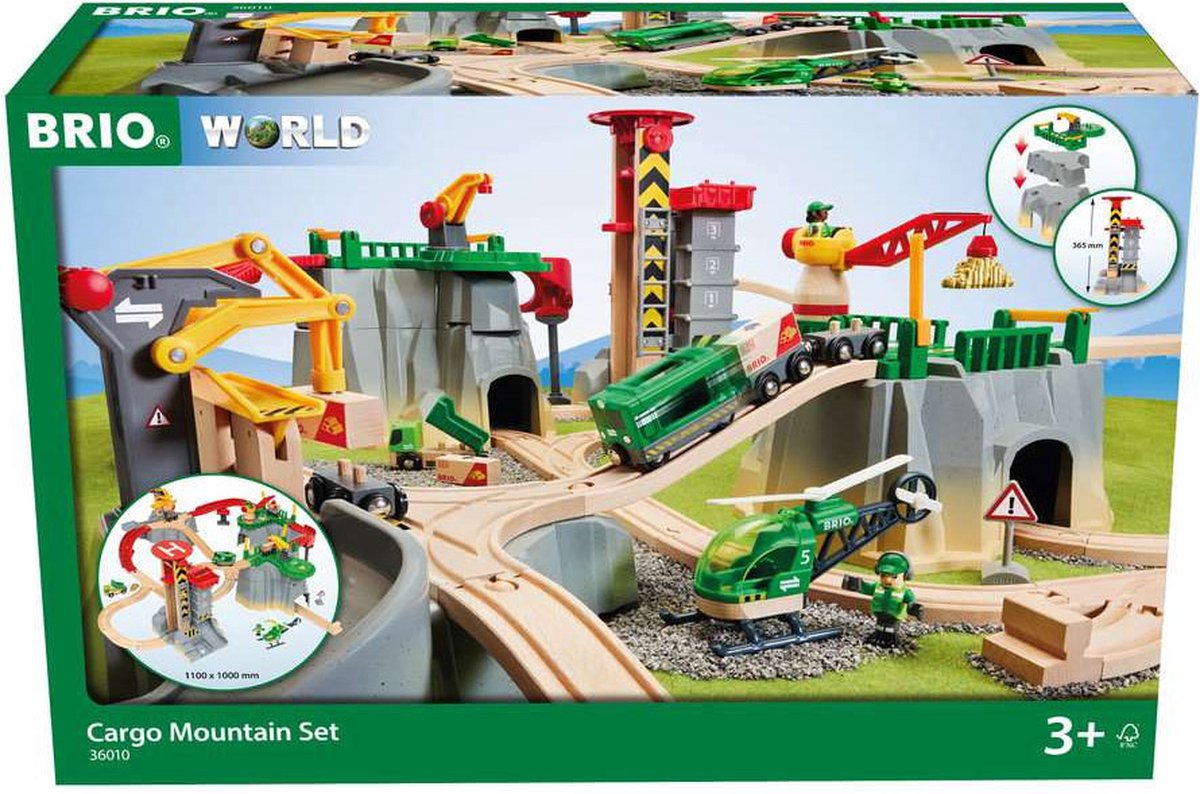 Ensemble de montagne cargo Brio - 36010 - voie ferrée