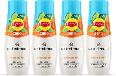 Sodastream lipton ice tea pêche zéro sirop 4-pack