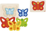 Goki layer puzzle papillon, 5 couches