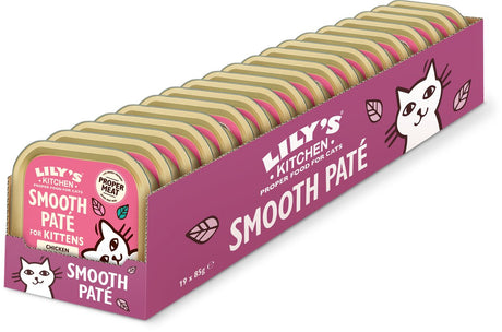 Lily's Kitchen - nourriture pour chat - nourriture humide - pâté onctueux au poulet pour chatons - 19 x 85 g
