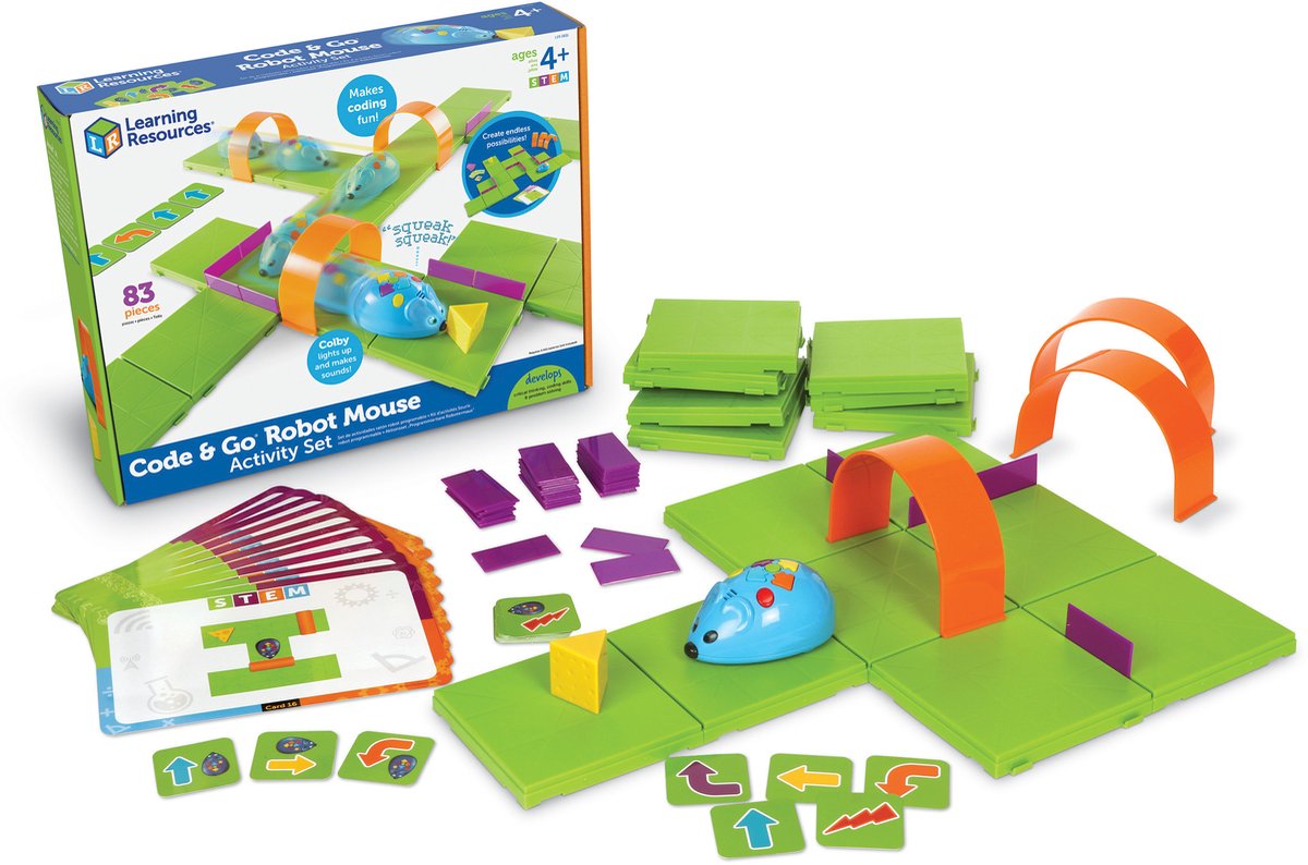 Ensemble d'activités pour souris robot code go® de ressources d'apprentissage - 4+