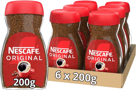 Café instantané original Nescafé - 6 pots x 200g