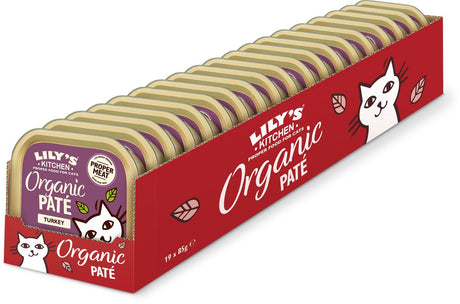 Lily's Kitchen - nourriture pour chat - nourriture humide - pâté de dinde biologique - 19 x 85 g