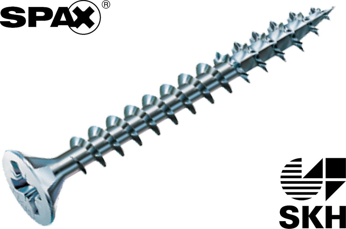 Vis pour panneaux d'aggloméré Spax galvanisée pk 4,0 x 30 - 1000 pièces