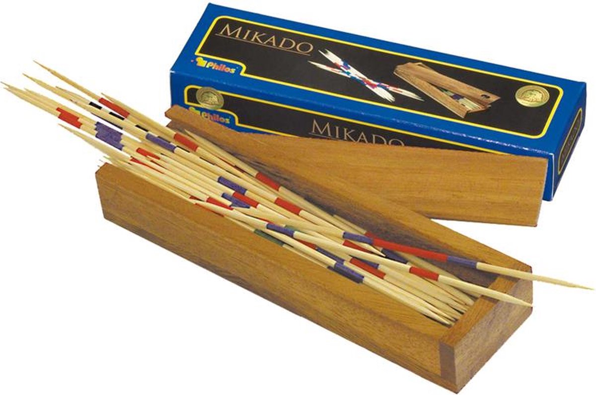 Philos mikado dans une boîte en bois