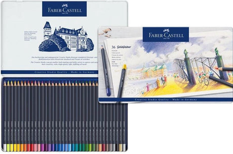 Faber castell fc-114736 crayon de couleur faber-castell or trousse à crayons faber de 36 pièces