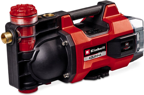 Pompe de jardin à batterie Einhell aquinna 36 38 f led li solo - power x-change - 36 v li-ion - 3800 l h - max. hauteur d'aspiration : 37 m - mode eco boost - protection contre les surcharges et le gel - excl. batterie et chargeur