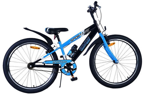 Vélo pour enfants Volare sportivo - garçons - 24 pouces - noir bleu - deux freins à main