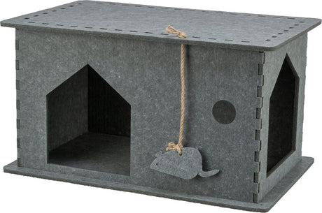 Trixie Cat Basket House Lene en feutre gris