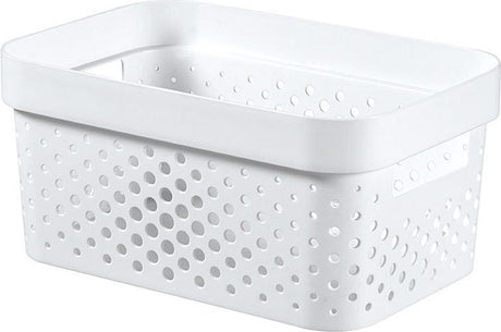 Curver infinity box dots 4,5l blanc - 100% recyclé
