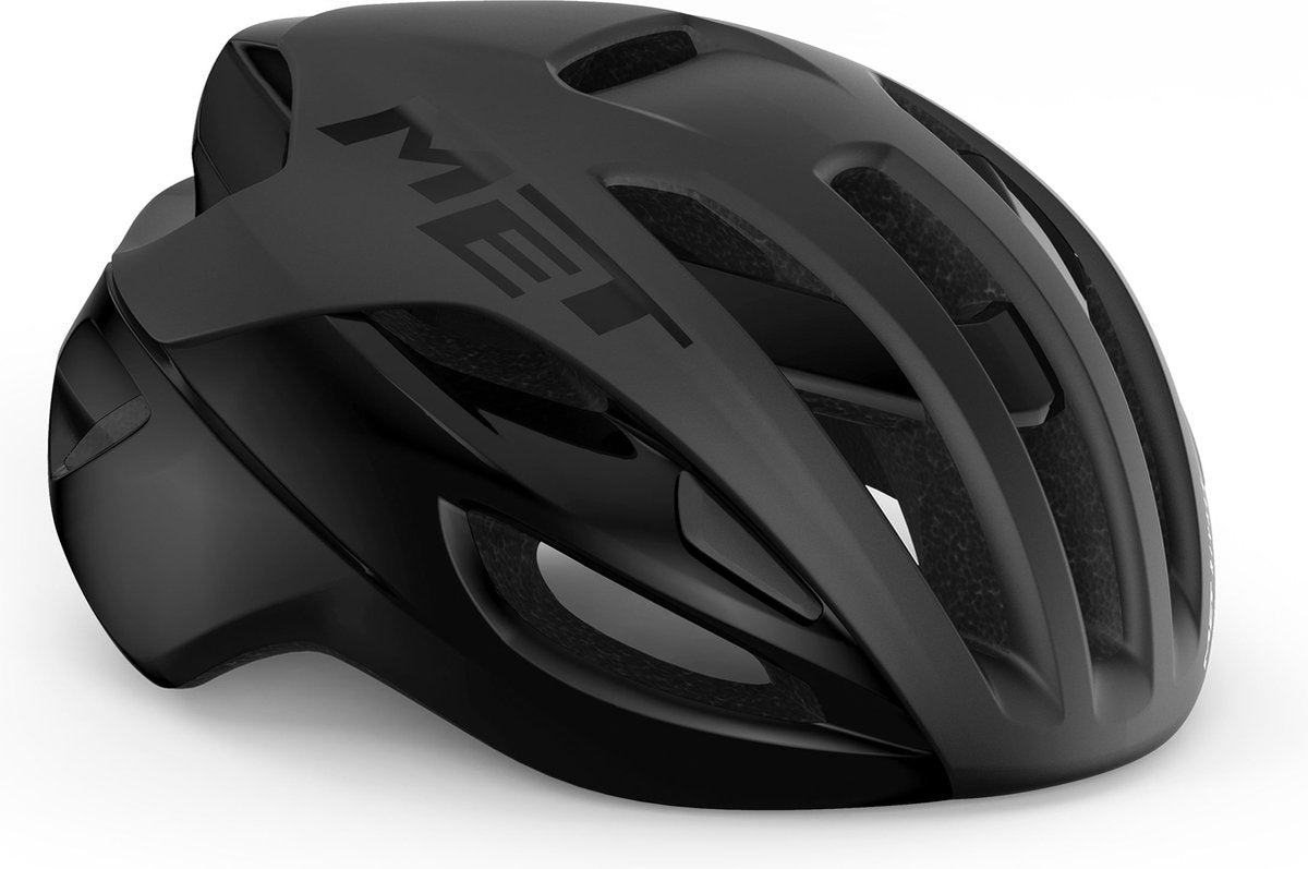 Avec casque de vélo rival mips - taille l - noir mat brillant