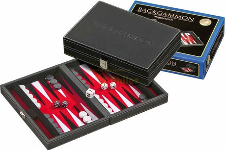 Étui de backgammon Philos tinos magnétique (rouge)