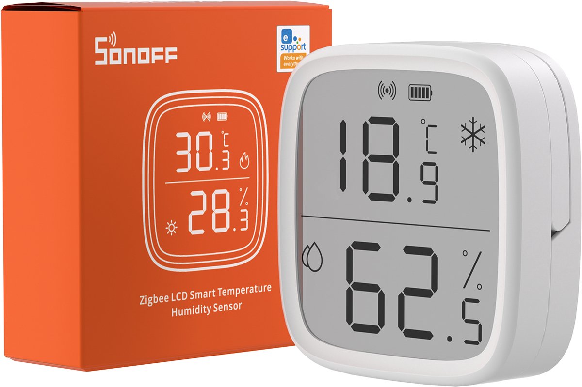 Sonoff snzb-02d zigbee lcd capteur intelligent d'humidité de la température