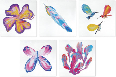 Janod - kit peinture créative - flower power pour les enfants