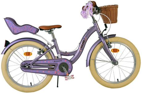 Vélo pour enfants Volare Blossom - filles - 18 pouces - violet - deux freins à main