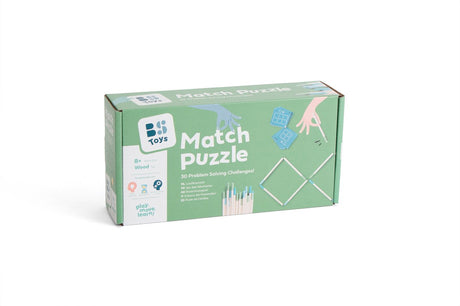 Bs toys puzzle d'allumettes - bois - à partir de 8 ans - 30 possibilités - jeu éducatif