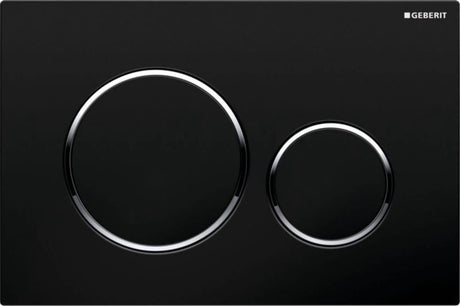 Geberit sigma20 plaque de commande 2 boutons - noir mat