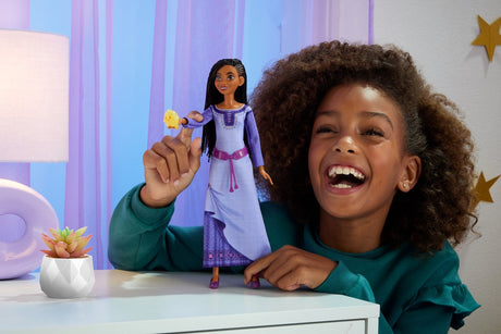 Jeux Mattel Disney J'aimerais qu'Asha chante en anglais violet
