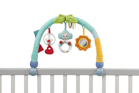 Arche d'activité Sophie la girafe - parc mobile - arche de jeu - jouets bébé - fixation universelle - à partir de 0 mois - 16x31x7 cm - multicolore