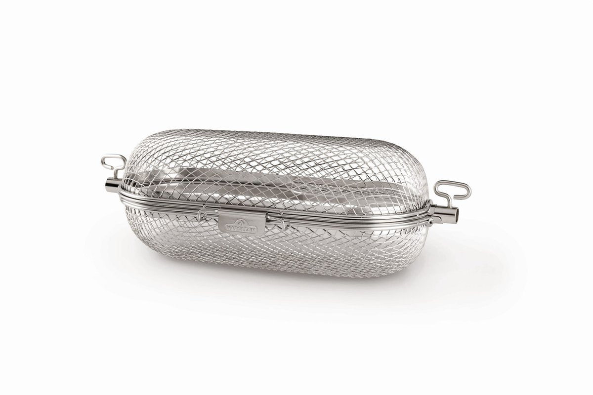 Panier inox Napoléon pour tournebroche - autres accessoires barbecue -