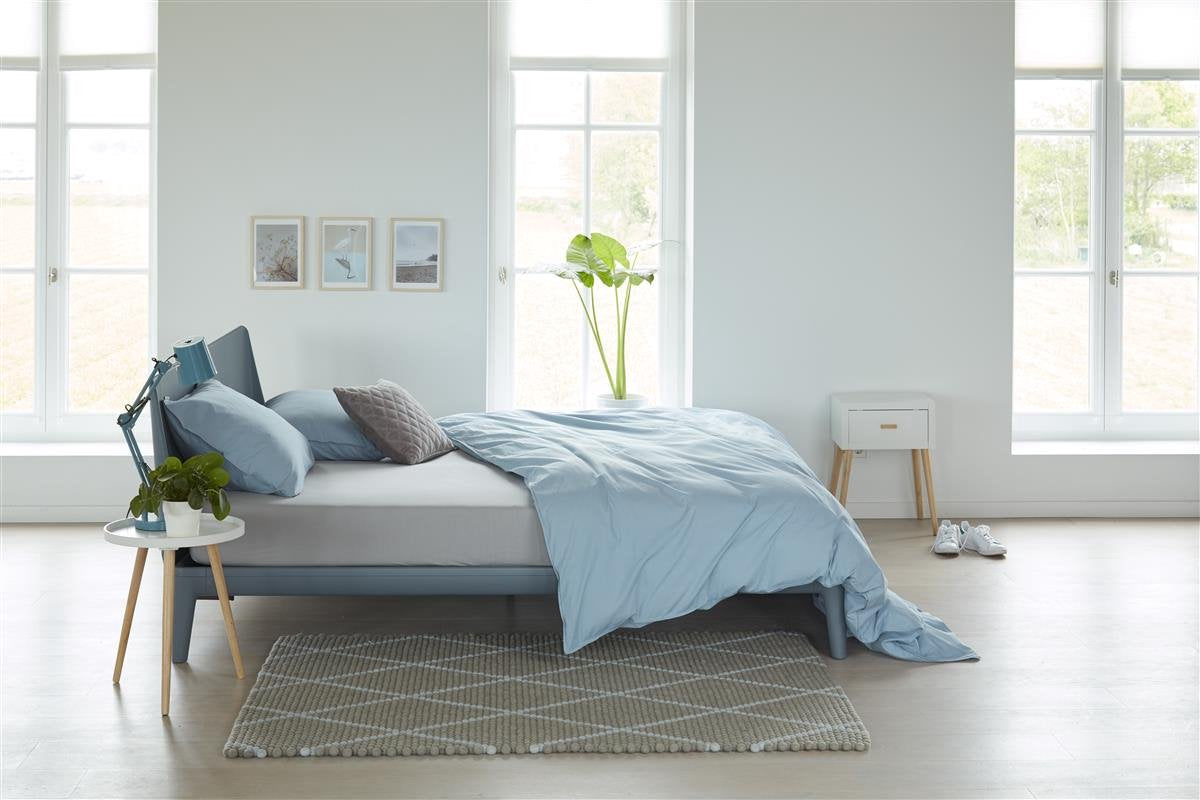 Beddinghouse - jersey - topper hoeslaken - 200x220 cm - licht grijs