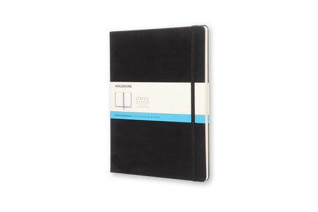Carnet classique Moleskine - extra large - couverture rigide - à pois - noir