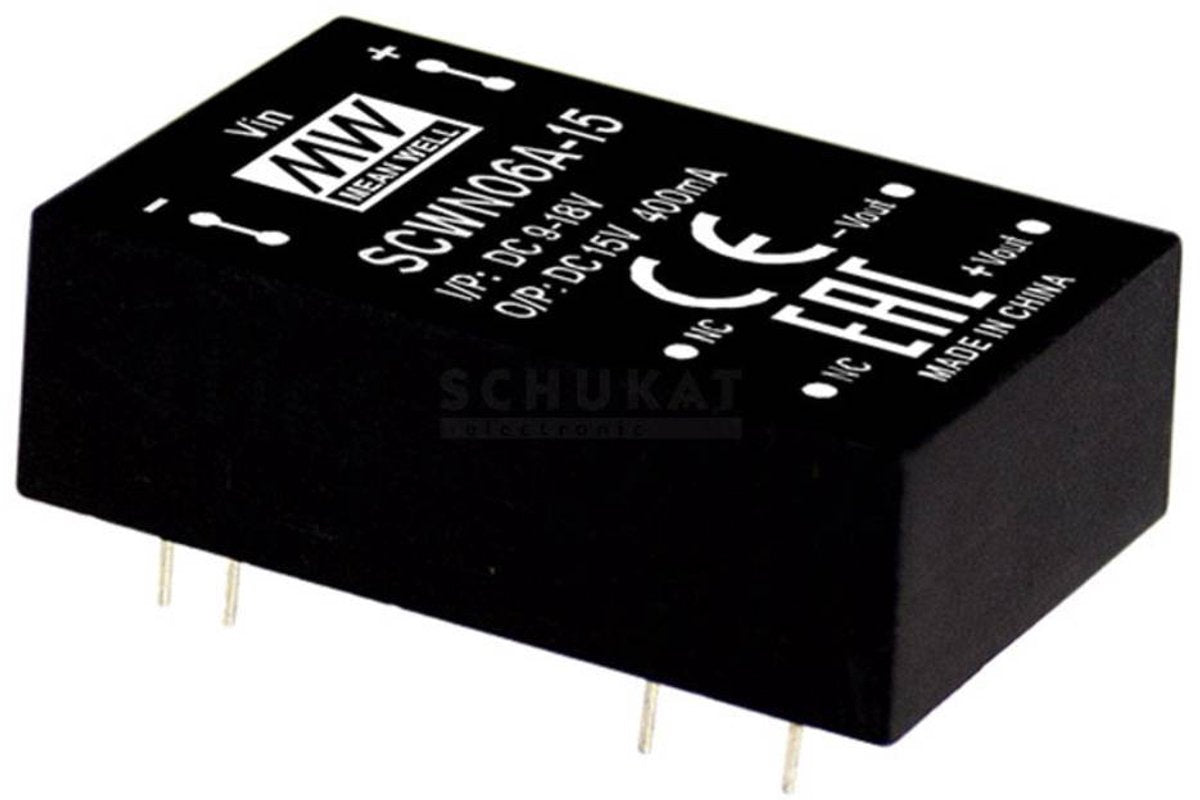 Mw Mean Well scwn06c-03 module convertisseur dc dc 1.2 a 6 w nombre de sorties : 1 x contenu 1 pièce(s)