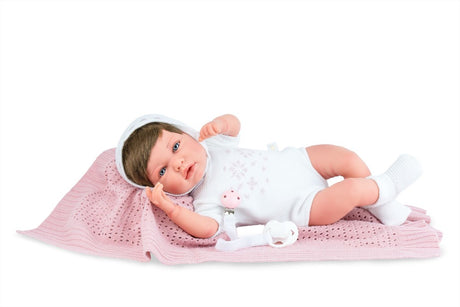 Marina pau marina - poupée pau nouveau-né ane princesse des neiges 45cm - poupée jouet.
