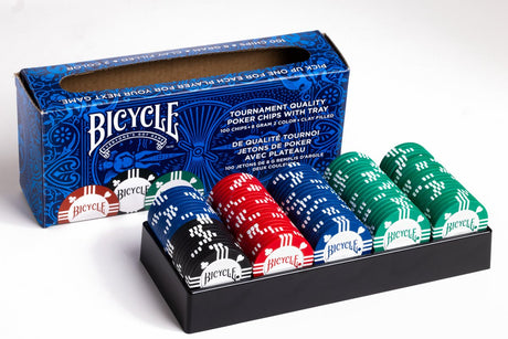 Vélo - jetons de poker - 8 grammes - klei - 100 pièces