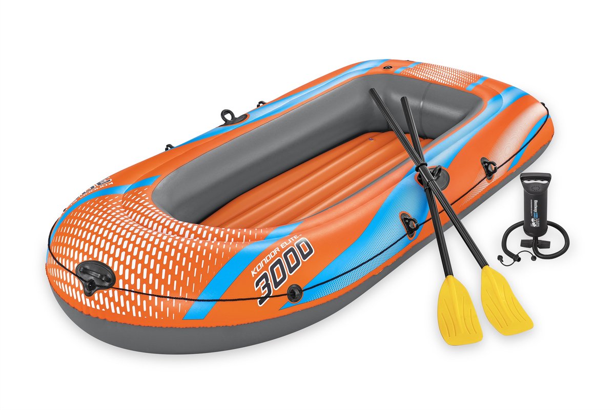 Ensemble de radeau pour bateau pneumatique Bestway 'kondor Elite 3000' - 2 adultes 1 enfant - incl. accessoires