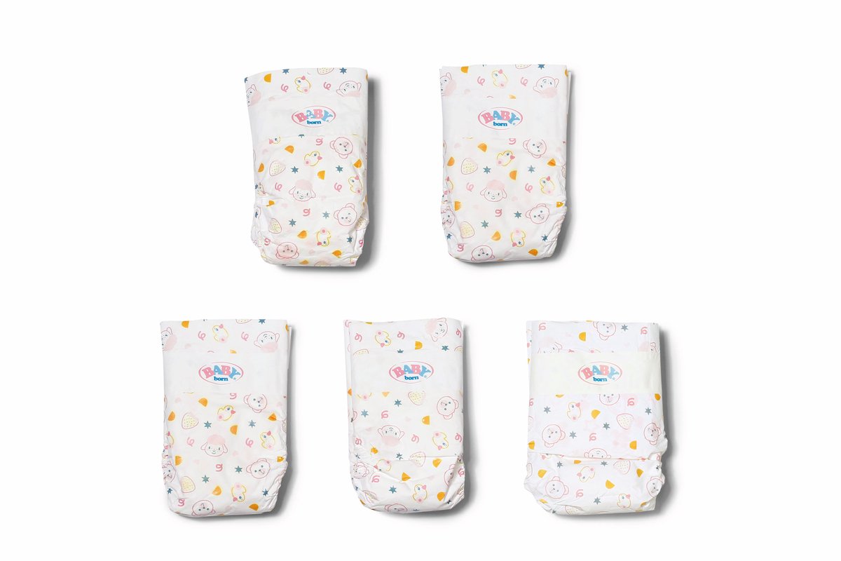 Couches Baby Born 43 cm paquet de 5 | 2 pièces
