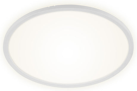 Briloner slim - Plafonnier LED - Plafonnier à intensité variable - Plafonnier avec rétroéclairage - incl. télécommande - 22 watts - 3000 lumens - blanc