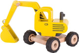 Goki Excavateur en bois jaune