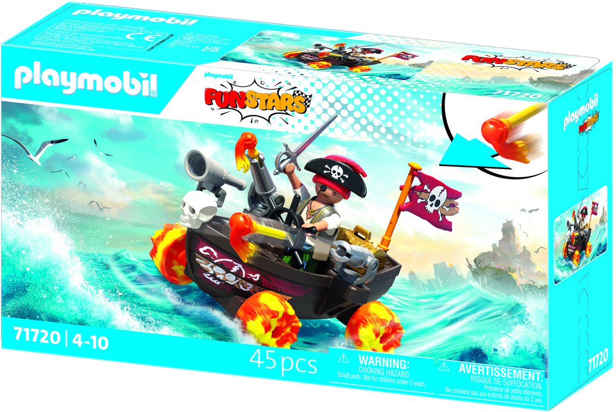 Playmobil 71720 bateau pirate de course