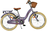 Vélo pour enfants Volare Blossom - filles - 20 pouces - violet - deux freins à main