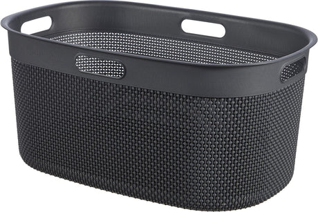 Panier à linge en filo Curver - 45l - anthracite