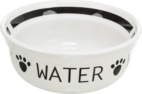 Trixie gamelle pour chien céramique blanc noir