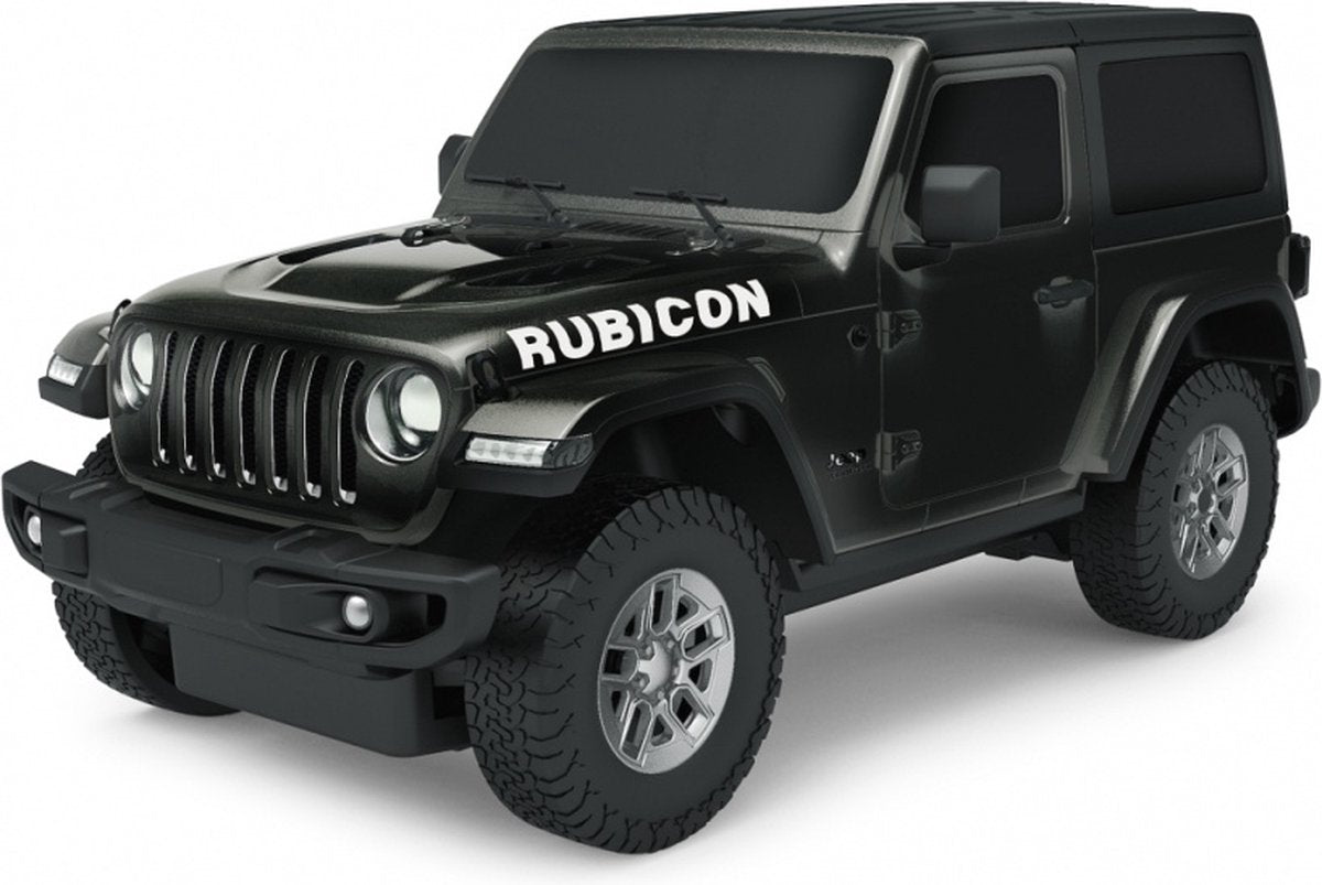 Rastar rc jeep wrangler jl garçons 27 mhz 1:24 noir