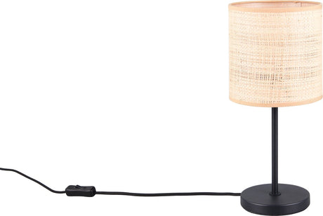 Rl vis ta lumière réalité aimee - lampe de table - noir mat - excl. 1x e27 4 w - interrupteur à cordon - casalum
