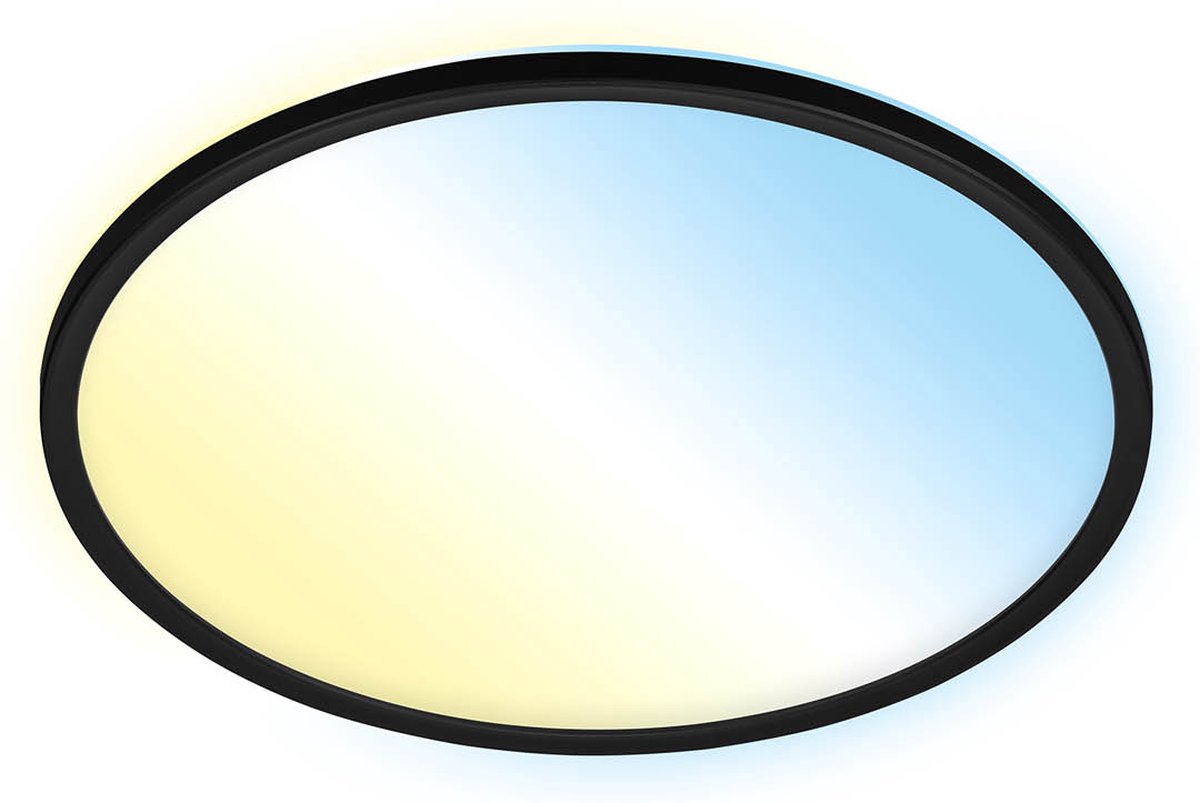 Briloner slim - plafonnier LED intelligent - dimmable - 22w - avec CCT - fonction veilleuse - fonction minuterie - fonction mémoire - effet rétro-éclairage - ø42cm