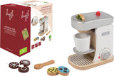 Cafetière en bois Jouéco avec accessoires